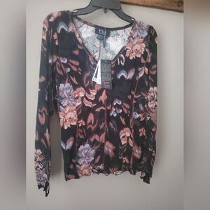 NWT Knit Floral Sweater (Boutique)